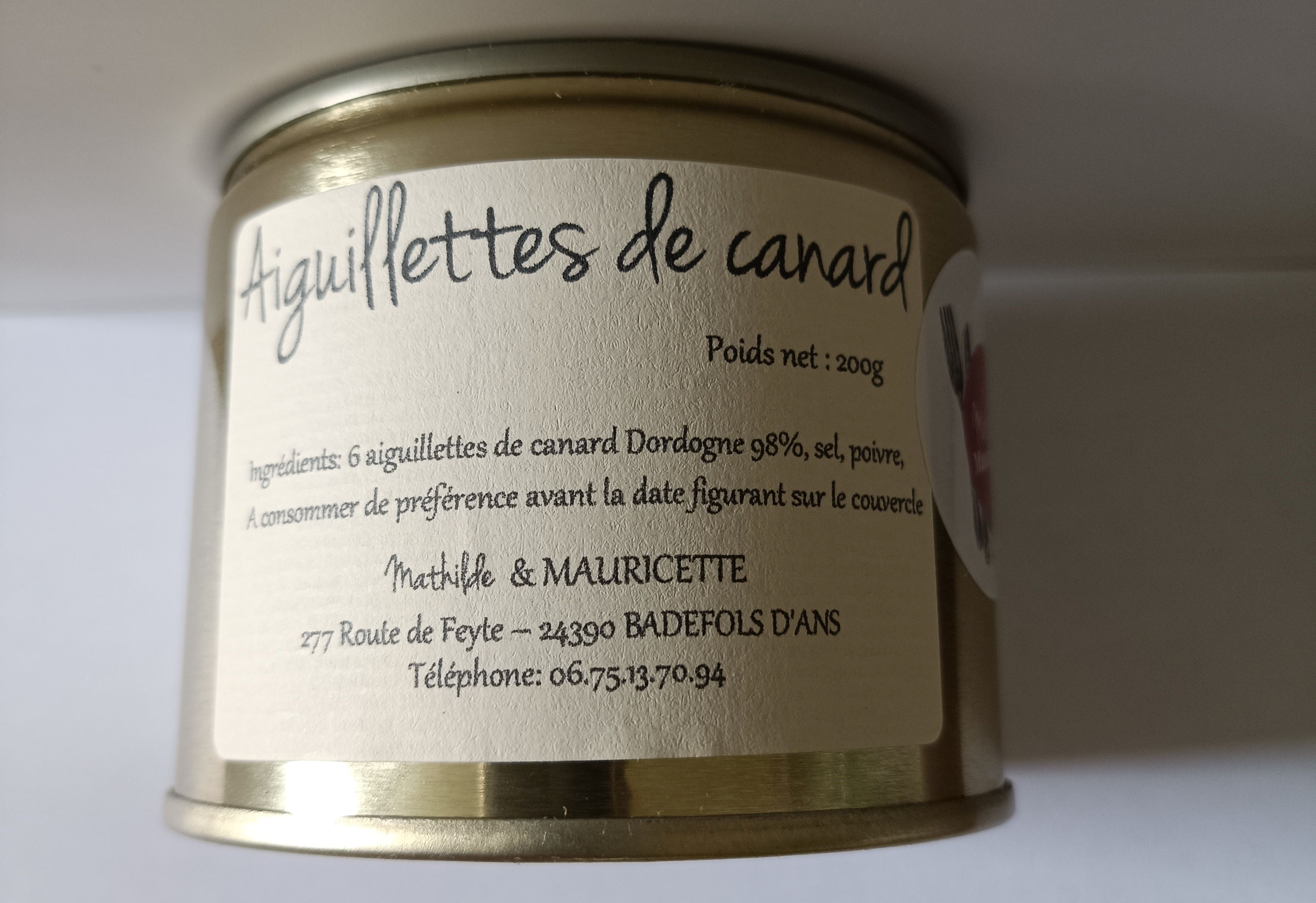 Aiguillettes de canard 200g