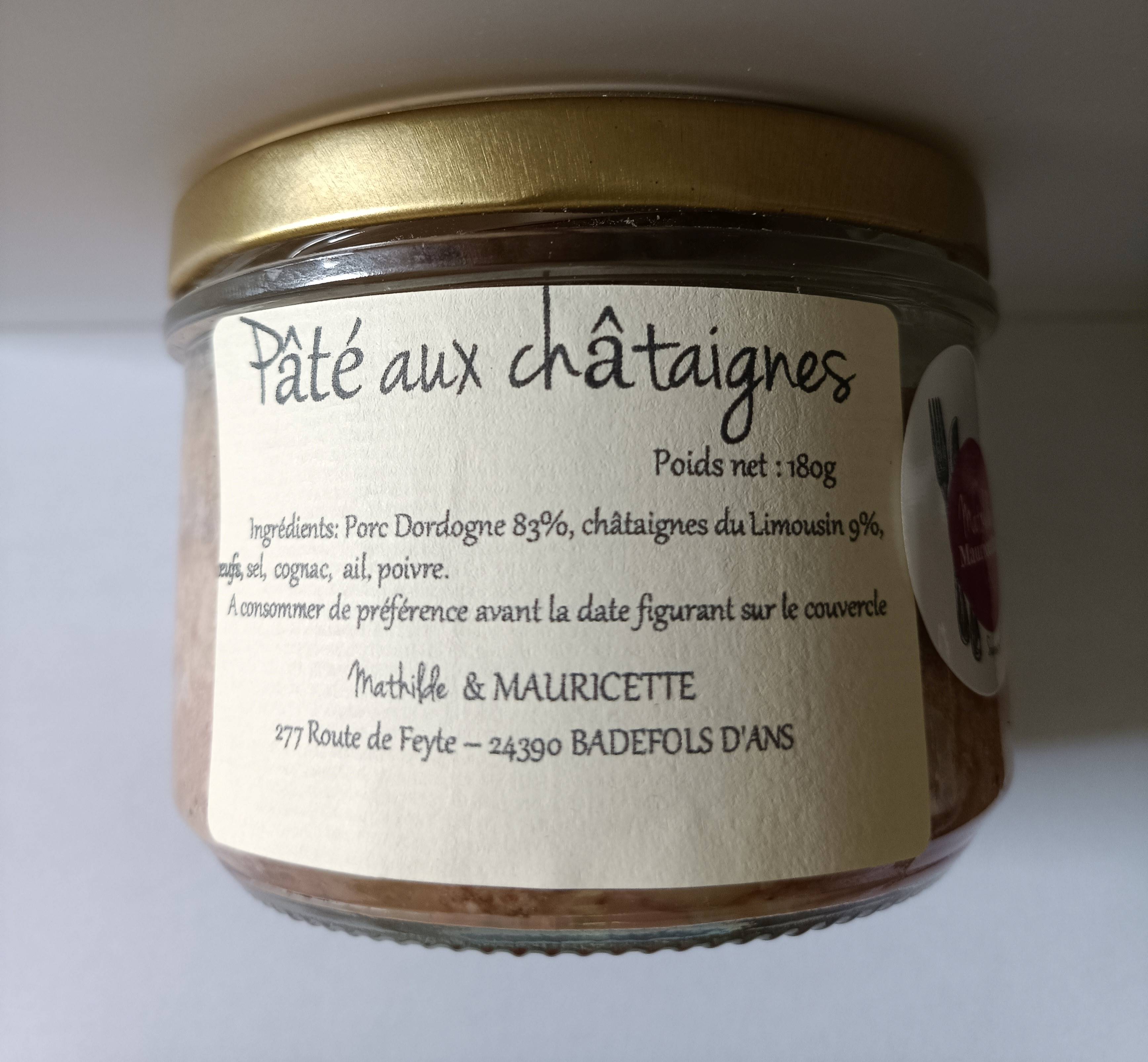 Pâté aux châtaignes